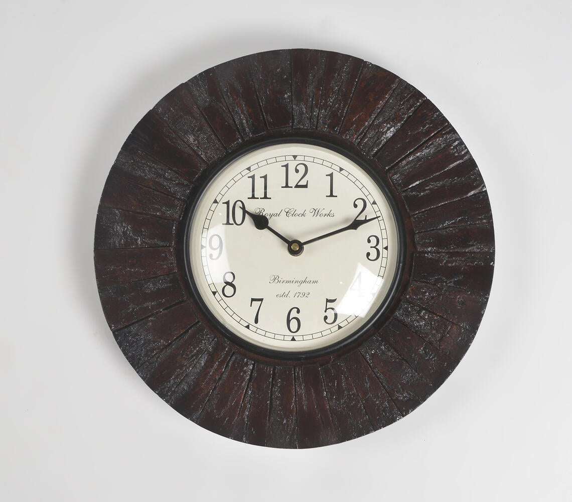 Vintage Wooden Royal Birmingham Wall Clock