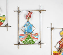 Folk Musicians Multicolor Wall Art Frames (Set of 3)