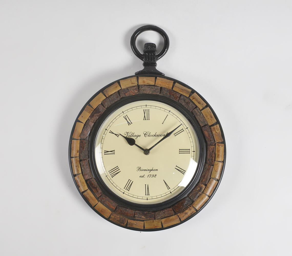 Earthy Wooden Royal Birmingham Wall Clock