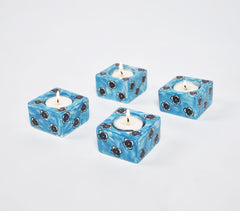 Pottery Ceramic Tealight Holders (Set of 4)