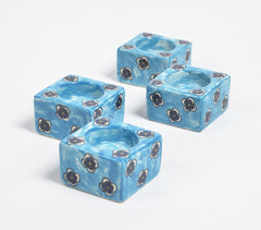 Pottery Ceramic Tealight Holders (Set of 4)