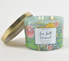 Sea Salt Coconut Scented Jar Candle with Lime & Jasmine