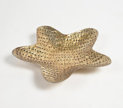 Dented Star Antique Aluminium Decorative Tray