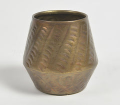 Antique Gold-Toned Iron Votive