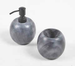 Monochromatic Marble Bath Counter Set