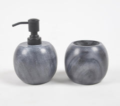 Monochromatic Marble Bath Counter Set