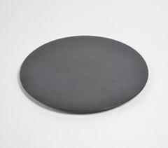 Monochromatic Charcoal Finish Charger Plate