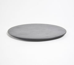 Monochromatic Charcoal Finish Charger Plate