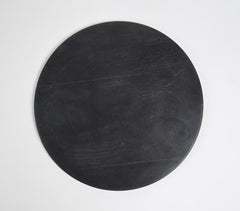 Monochromatic Charcoal Finish Charger Plate