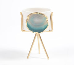 Green Agate Gem Therapy Planter