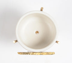 White Agate & Clay Planter