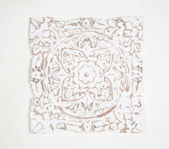 MDF Medallion Distressed Wall Plaque