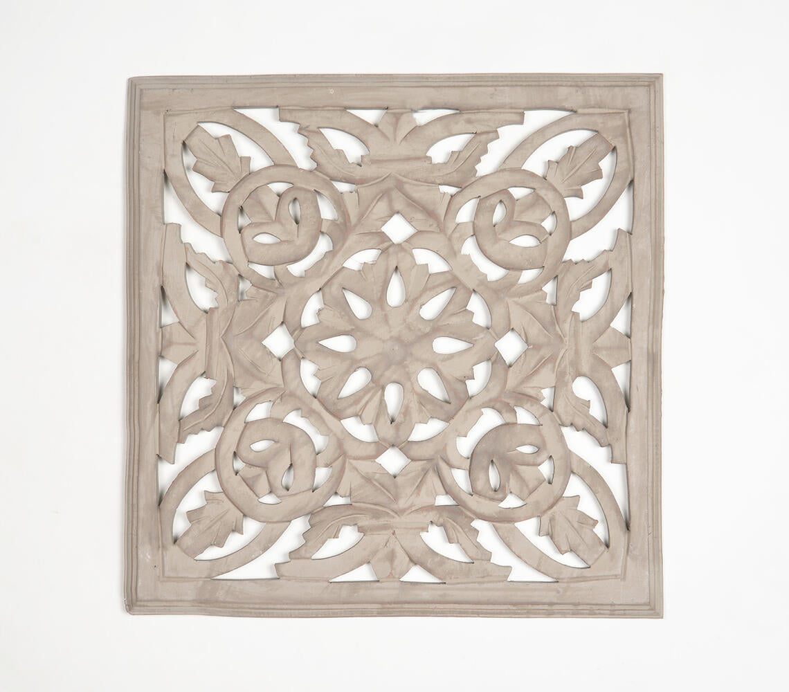 MDF Medallion Taupe Wall Plaque