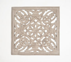 MDF Medallion Taupe Wall Plaque