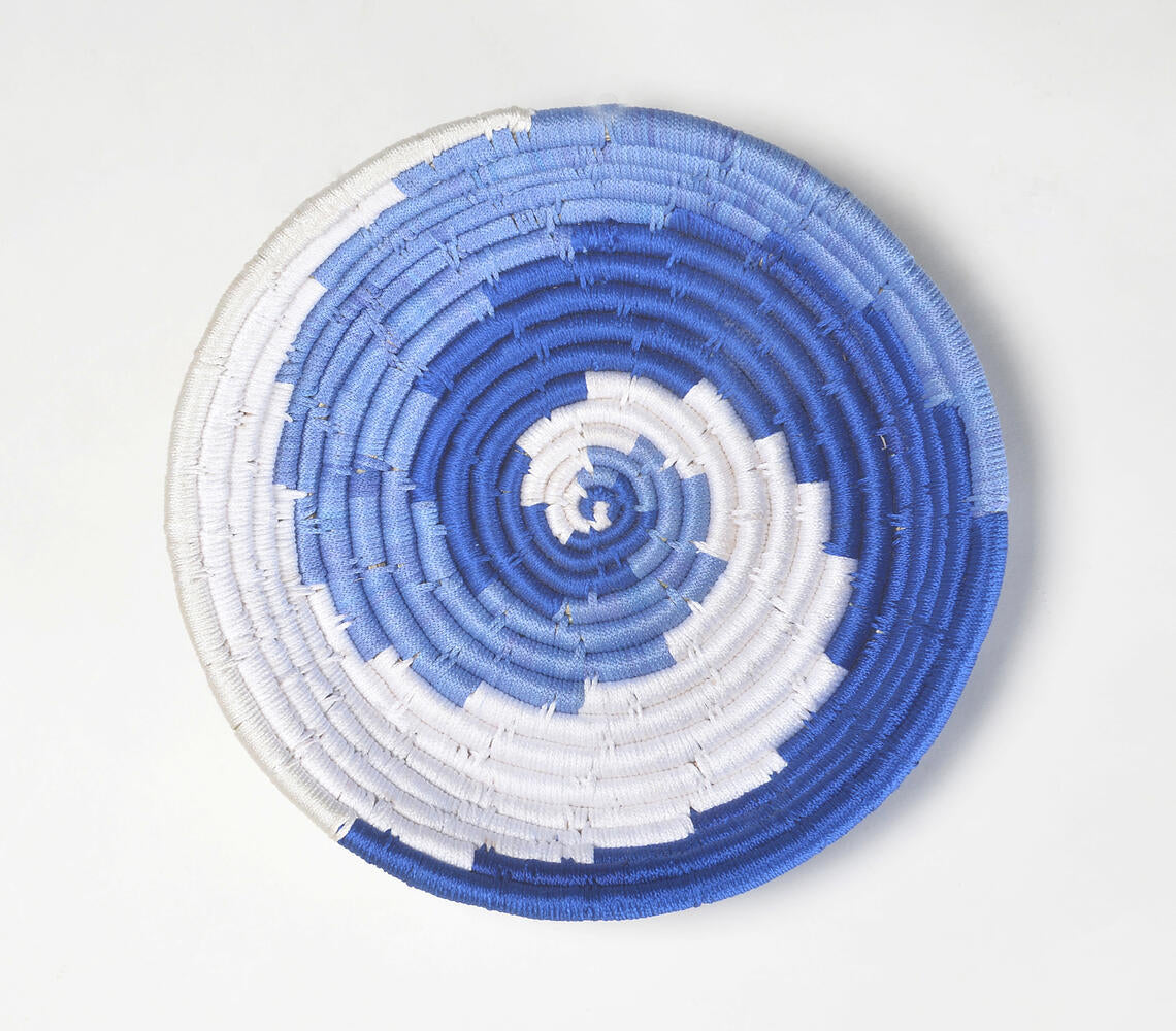 Handwoven Spiral Wave Wall Plate