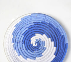 Handwoven Spiral Wave Wall Plate