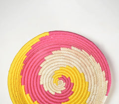 Handwoven Spiral Pop Wall Plate