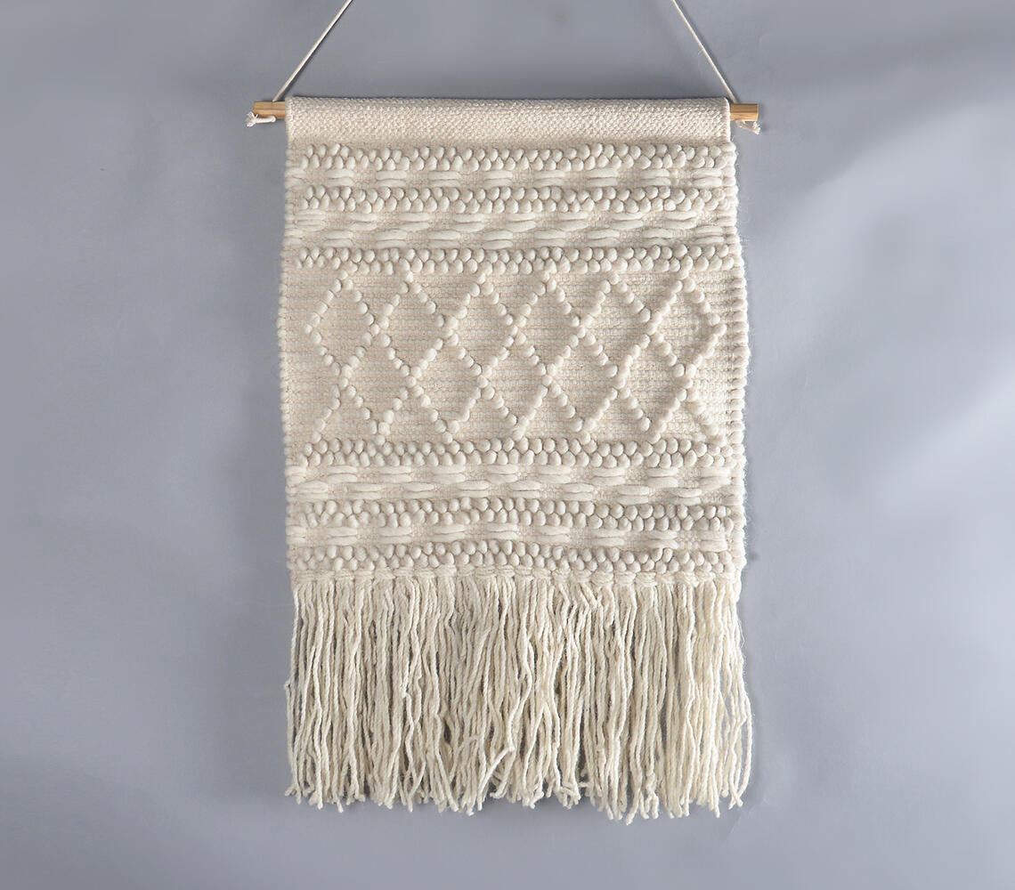 Fringed Woolen Wall Hanging
