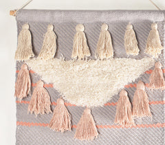 Handwoven Wool & Cotton Pastel Pop Wall Hanging