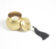 Traditional Hand Etched Gold Silver with Tassel