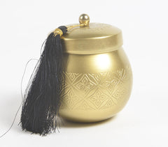 Traditional Hand Etched Gold Silver with Tassel