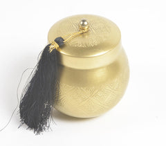 Traditional Hand Etched Gold Silver with Tassel