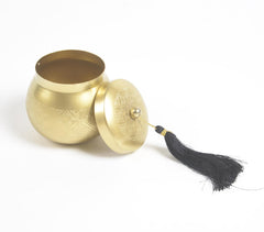 Traditional Hand Etched Gold Silver with Tassel