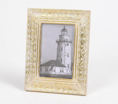 Diamond Distress Finish MDF & Brass Photo Frame