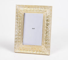 Diamond Distress Finish MDF & Brass Photo Frame