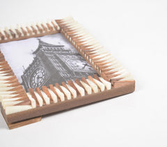 Handcrafted Farmhouse Wood & Resin Photo Frame