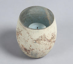 Rustic Handcrafted Glass Votive