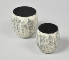 Abstract Mercury Glass Votives (Set of 2)