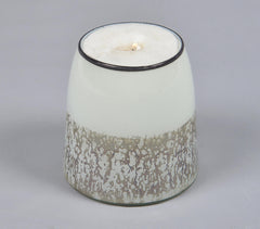 Drip Frosted Abstract Glass Votive