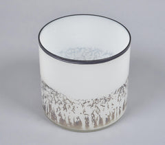 Drip Frosted Abstract Round Glass Votive