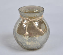 Mercury Toned Smokey Glass Votives
