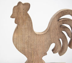 Wooden Rooster Tabletop Decorative
