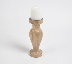 Classic Turned Wooden Candle Holder