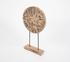 Abstract Artistic Wooden Stickler Showpiece