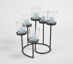 Minimal Black Matt Aluminium Tea Light Holder
