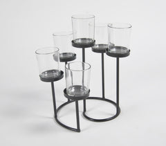 Minimal Black Matt Aluminium Tea Light Holder