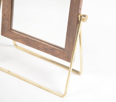 Minimal Rectangle Foldable Countertop Mirror