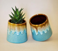 Clay Aqua Mini Planter