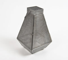 Handmade Glass & Iron Vintage Lantern