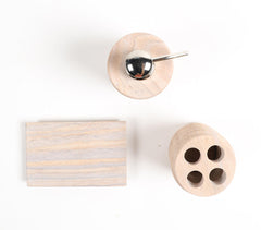Sandstone Ribbed Classic Bath Accessories Set