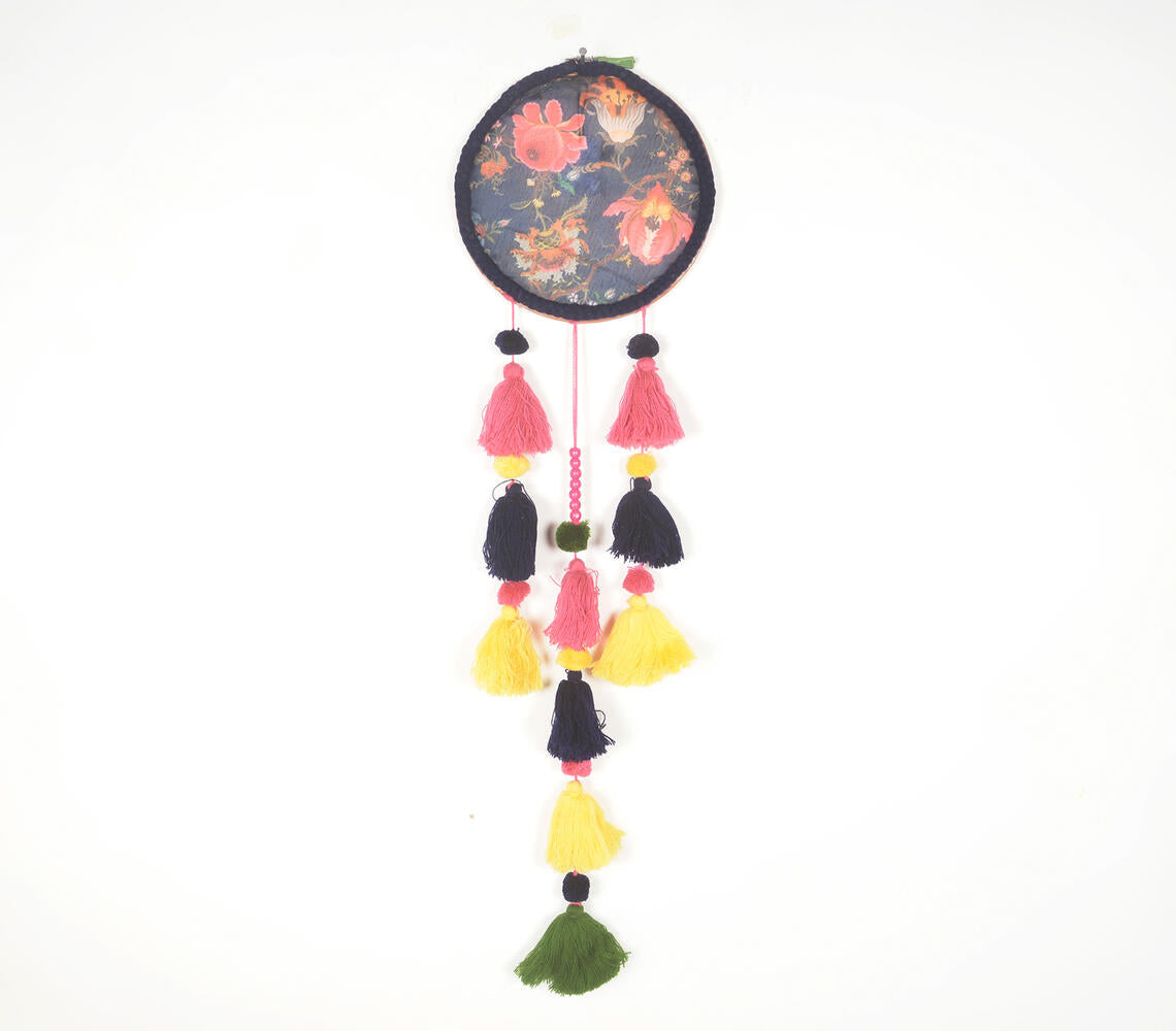 Embroidery Hoop Vintage Floral Tasseled dreamcatcher