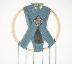 Embroidery Hoop Tasseled & Threaded Wall Hanging
