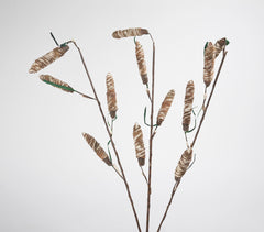 Handcrafted Eco-friendly Shola Wood Flower Sticks (Set of 3)_1