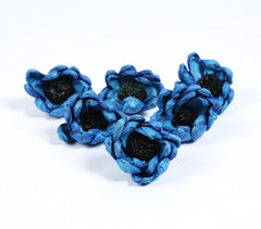 Azure Shola Wood Faux Flowers (Set of 6)