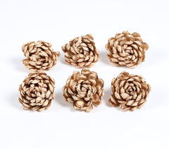 Eco-friendly Shola Wood Faux Flowers (Set - 6)