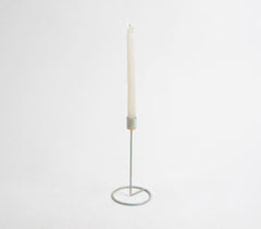 Distress Enameled Iron Candle Holder